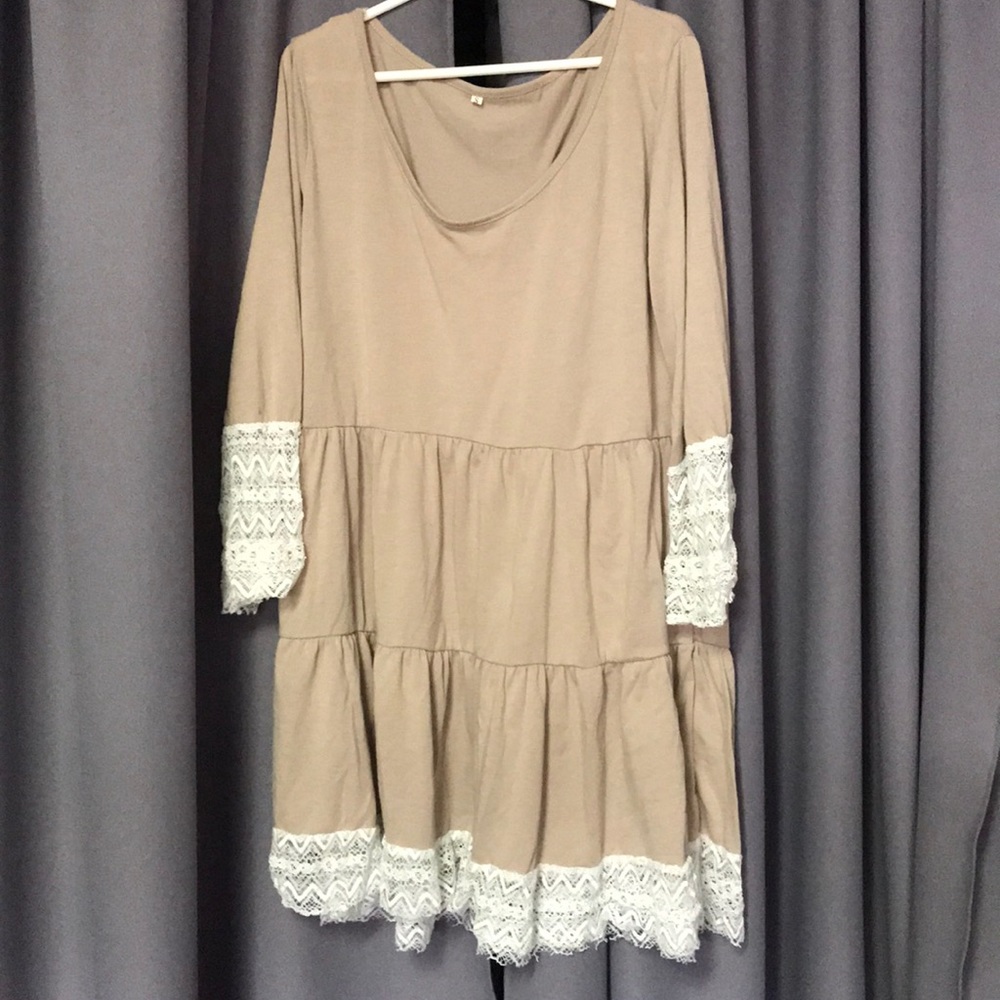 Tan Babydoll dress